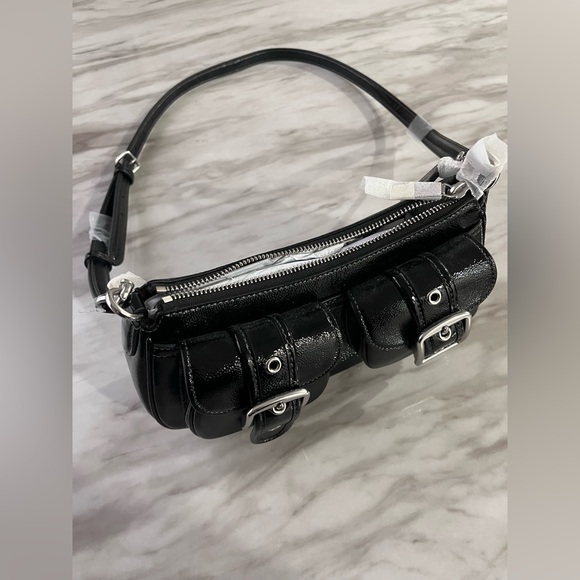 Coach Black Leather Shoulder Bag - Picture 3 of 5